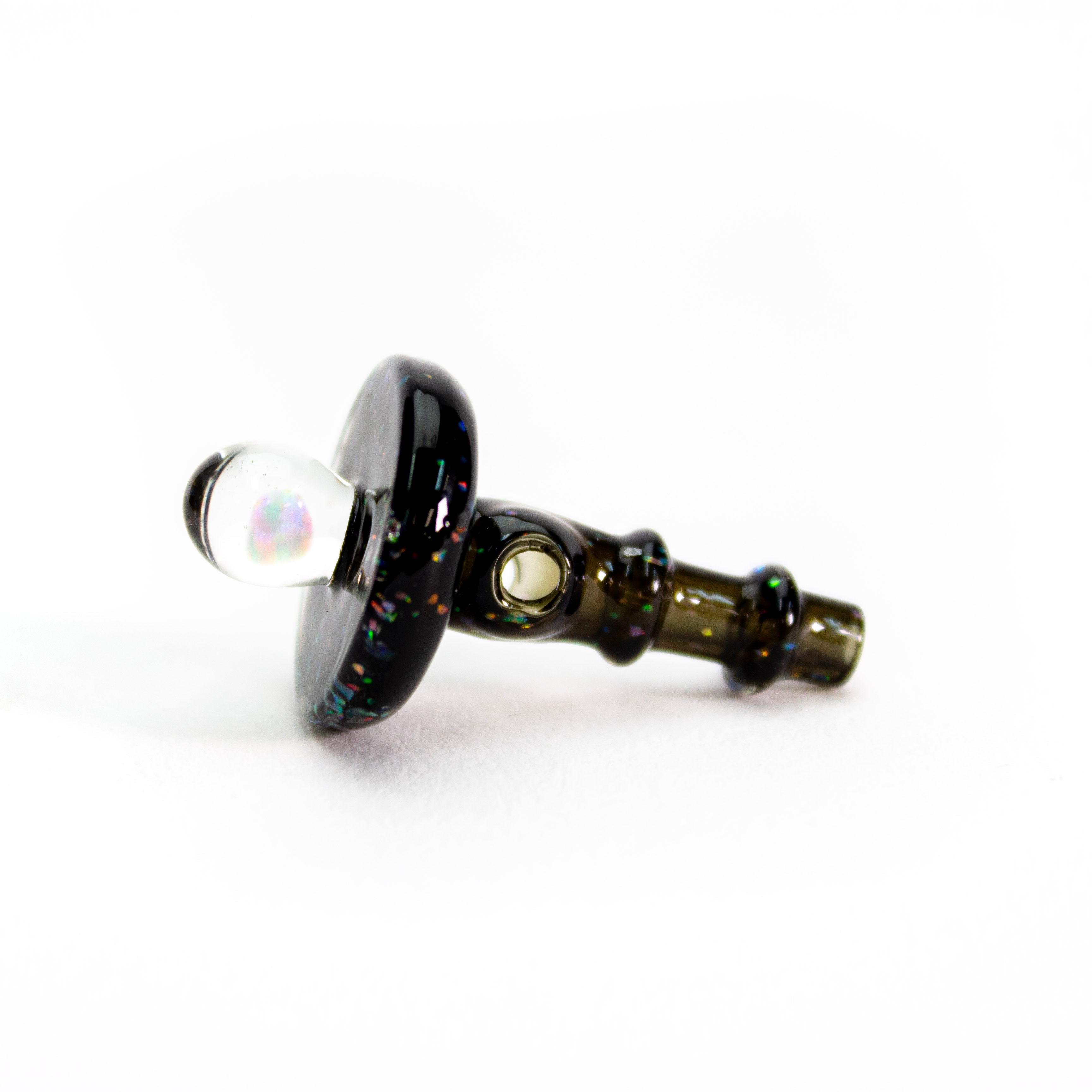 Dark Matter Black Crushed Opal with Opal Mib 3DXL Joystick Cap - Planet Caravan